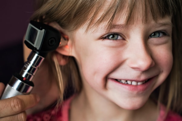 Hearing Inspection of a Little Girl